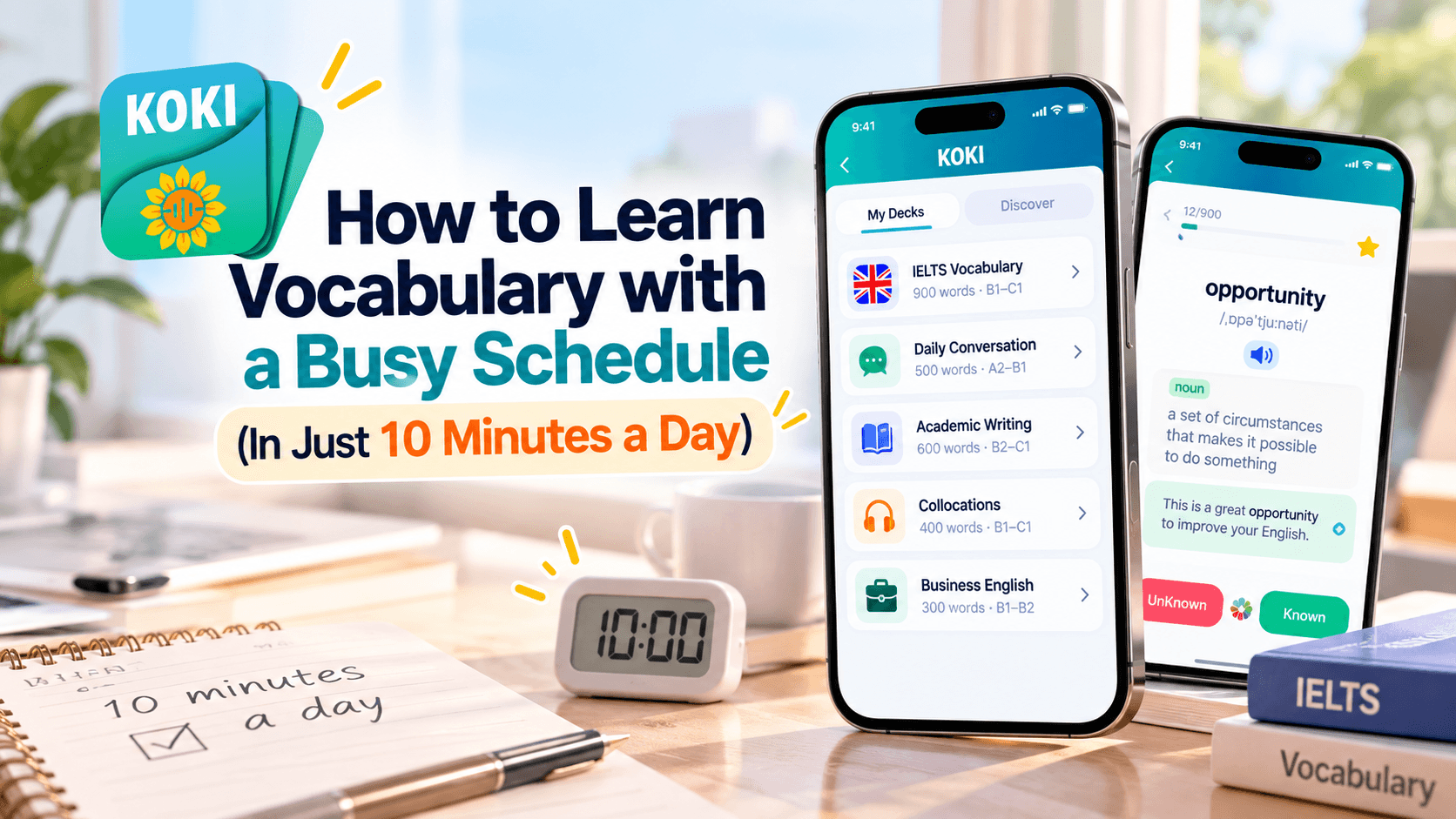 How to Learn Vocabulary with a Busy Schedule (In Just 10 Minutes a Day)