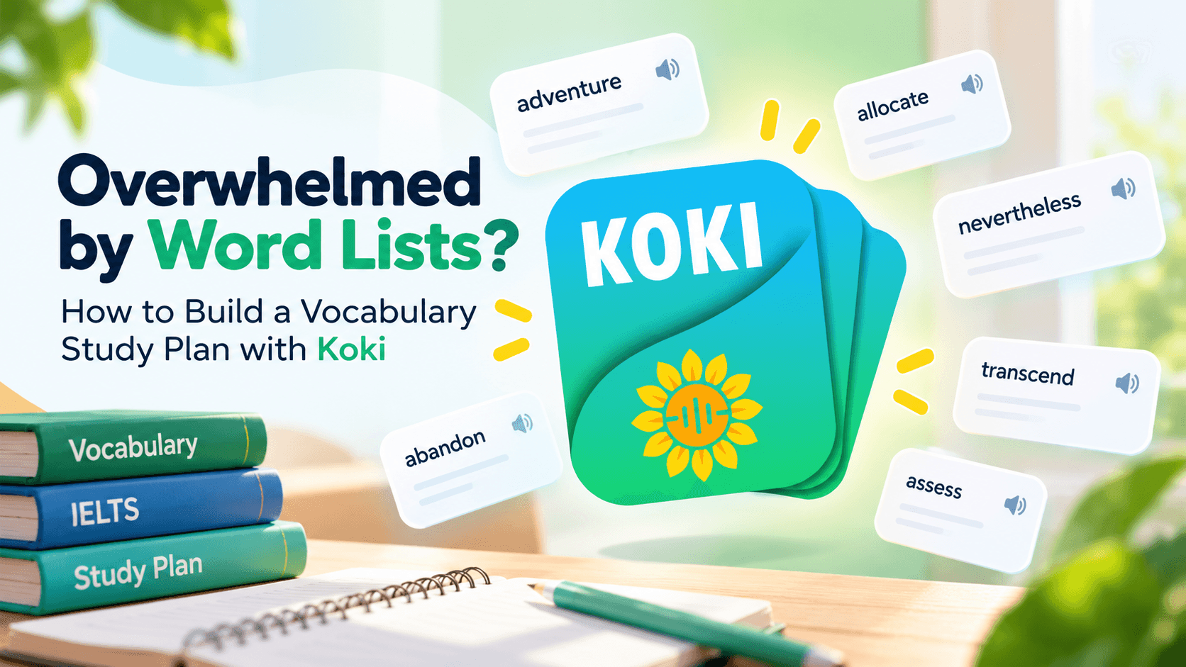 Overwhelmed by Word Lists? How to Build a Vocabulary Study Plan with Koki